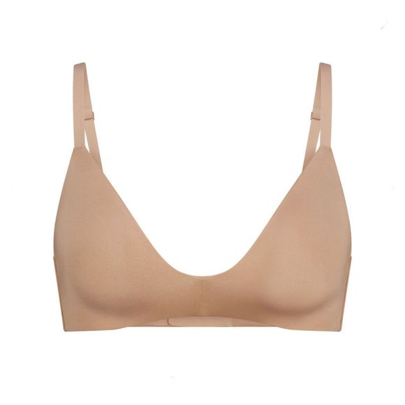 SKIMS Wireless Form T-Shirt Demi Bra Clay Size 36B - Picture 4 of 9